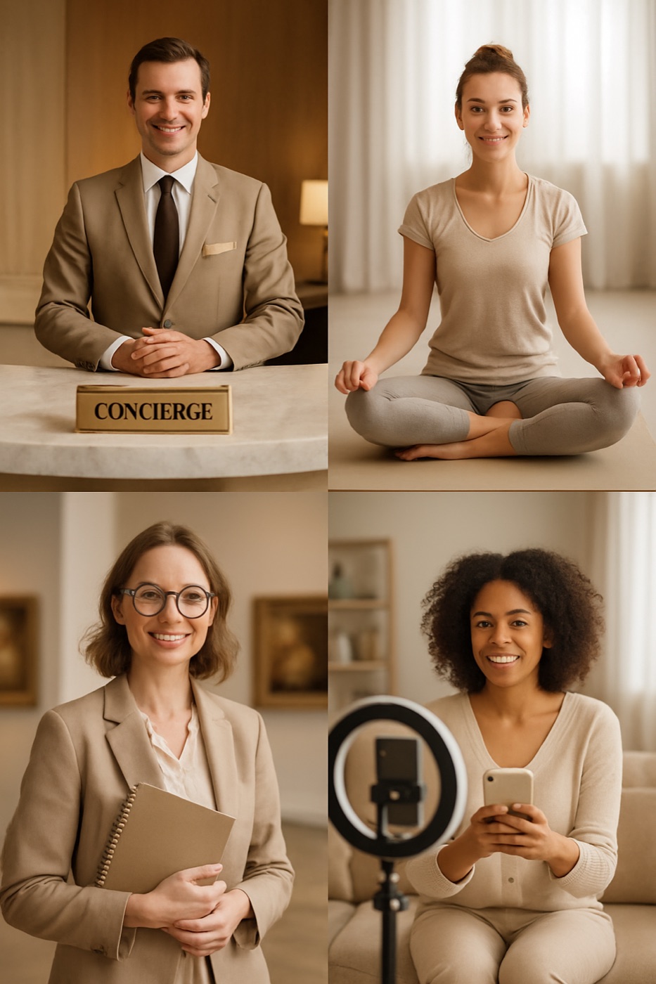 Hotels, Restaurants, Trainer und Content Creator